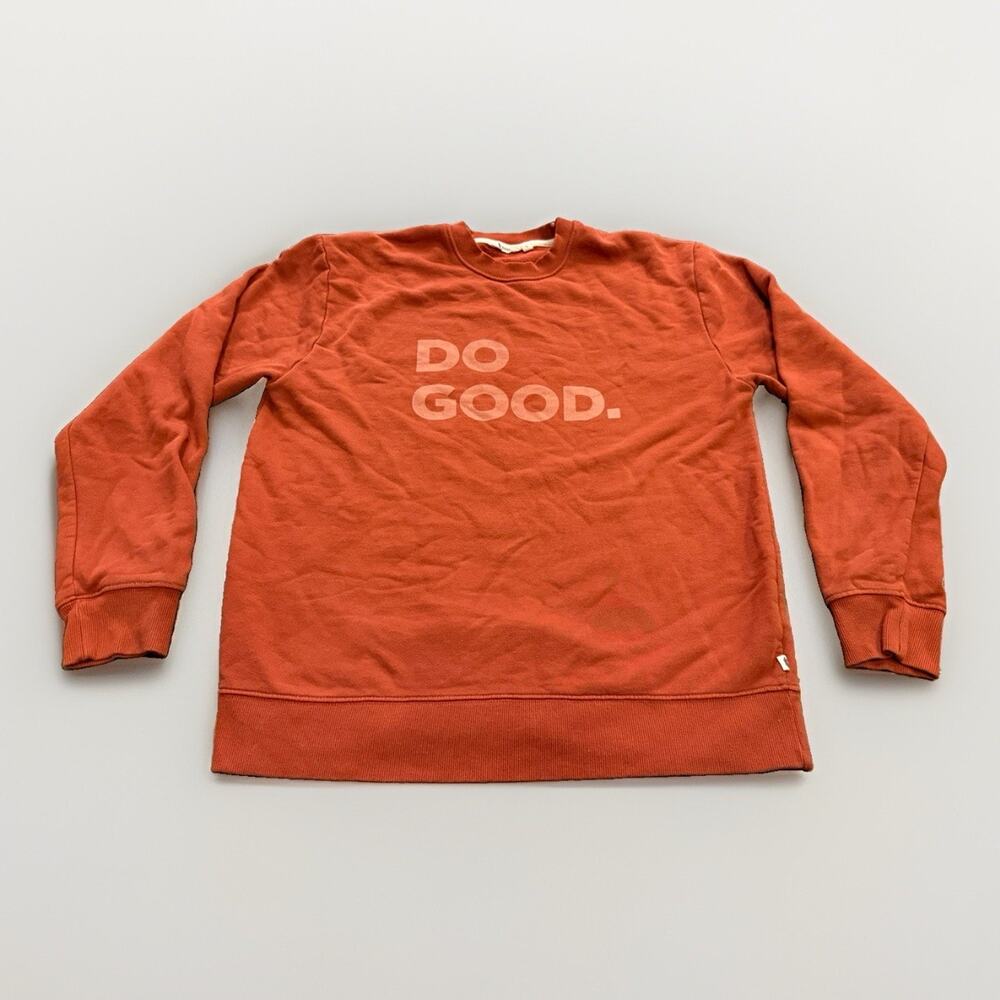 Cotopaxi Mens Dirt Red Do Good Crewneck Sweatshirt Organic Cotton Size M Medium